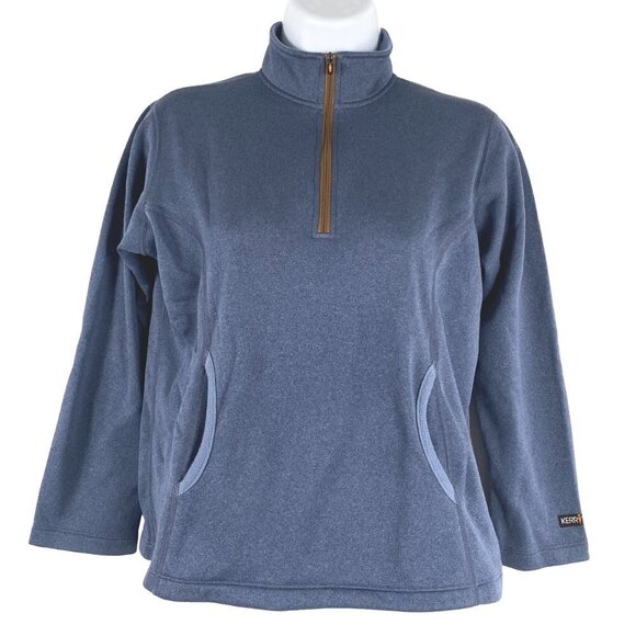 Kerrits Pullover Sweatshirt Girl's XL Blue 1/4 Zip Polyester TP-2444‎ - Picture 1 of 7